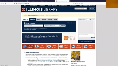 Thumbnail for entry Library Resources for Education:  Overview