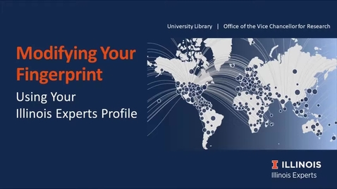 Thumbnail for entry Modifying your Illinois Experts profile's Fingerprint