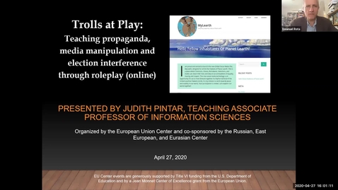 Thumbnail for entry Trolls at Play: Teaching Propaganda, Media Manipulation, and Election Interference through Role-Play (Online)