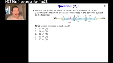 Thumbnail for entry MSE206-SP21-Lecture11_03_AverageStress_Example1-part2