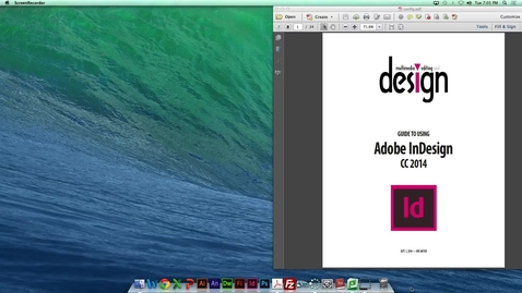 Thumbnail for entry MDIA290 - Basic InDesign features