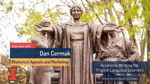 Thumbnail for entry Dan Cermak on Rhetorical Appeals and Marketing