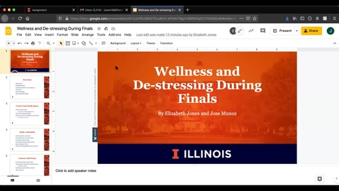 Thumbnail for entry Wellness and Destressing During Finals