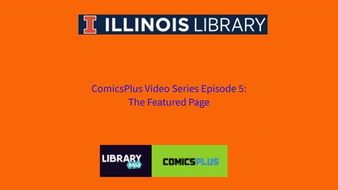 Thumbnail for entry ComicsPlus Video #5: The Featured Menu