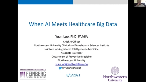 Thumbnail for entry AI Center Summer Seminar Series - Speaker: Yuan Luo, Ph. D., Northwestern University