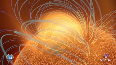 Thumbnail for entry Solar Superstorms visualization excerpt: Double Coronal Mass Ejection