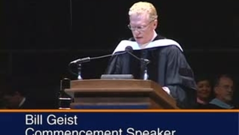 Thumbnail for entry Bill Geist address at 2005 Commencement
