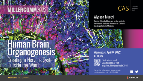 Thumbnail for entry Alysson Muotri, Human Brain Organogenesis, MillerComm2022