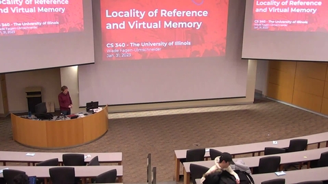 Thumbnail for entry CS 340 - Lecture #5: Endianness, Memory Hierarchy, and Virtual Memory (Spring 2023, Wade Fagen-Ulmschneider)