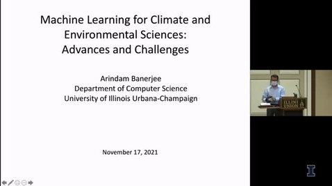 Thumbnail for entry Illinois GIS Day 2021: Machine Learning for Climate and Environmental Sciences: Advances and Challenges