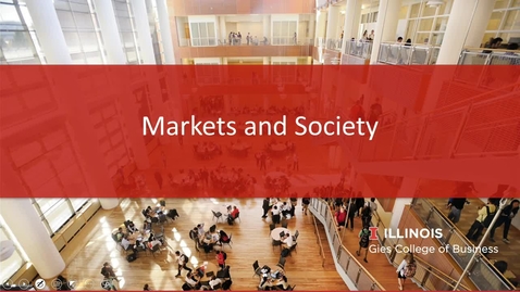 Thumbnail for entry Markets and Society