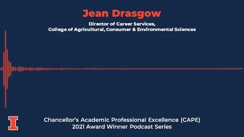 Thumbnail for entry Jean Drasgow - Chancellor's Academic Professional Excellence (CAPE) Award: 2021 Winner