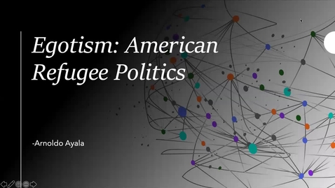 Thumbnail for entry Egotism: American Refugee Politics