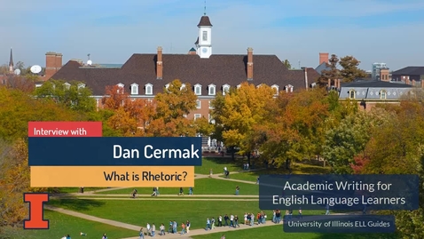 Thumbnail for entry Dan Cermak - Why discuss rhetoric?