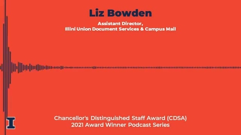 Thumbnail for entry Liz Bowden - Chancellor's Distinguished Staff Award (CDSA): 2021 Winner