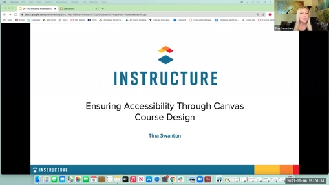 Thumbnail for entry Instructure: Ensuring Canvas Accessibility Through Course Design