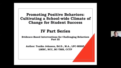 Thumbnail for entry CEU Event - Evidence Based Interventions for Challenging Behaviors