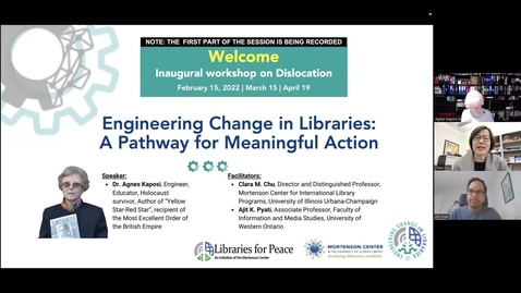 Thumbnail for entry Engineering Change in Libraries - Inaugural Workshop on Dislocation Session 1