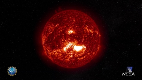 Thumbnail for entry Solar Superstorms visualization excerpt: Solar Flares
