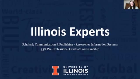 Thumbnail for entry Scholarly Communication &amp; Publishing - Researcher Information Systems Pre-Professional Graduate Assistantship