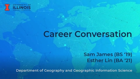 Thumbnail for entry GTU Career Conversation: Esther Lin and Sam James