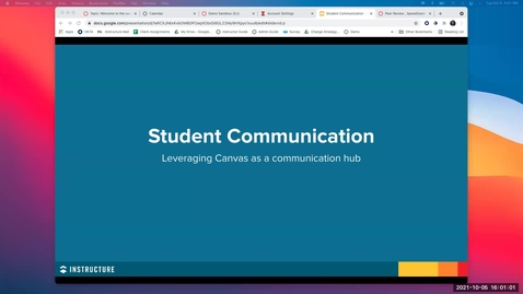 Thumbnail for entry Instructure: Student Communication: Leveraging Canvas as a Communication Hub