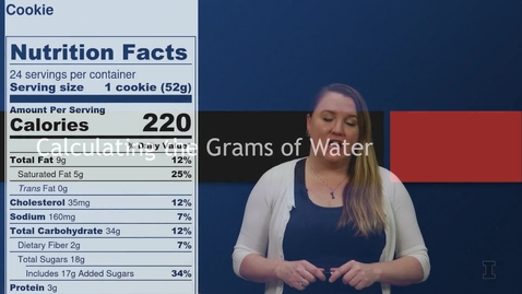 Thumbnail for entry Grams of Water Calculation