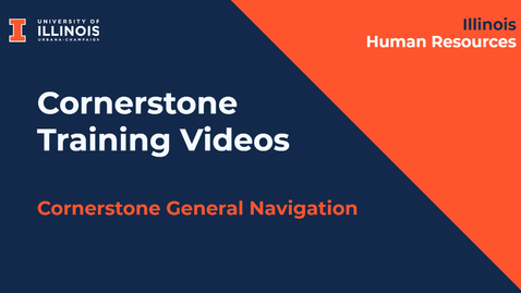 Thumbnail for entry Cornerstone General Navigation