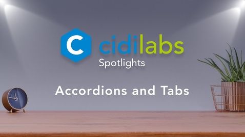 Thumbnail for entry Accordions and Tabs