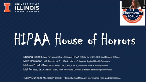 Thumbnail for entry HIPAA House of Horrors