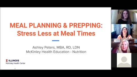 Thumbnail for entry Wellness Wednesday - Stress Less Meal Planning