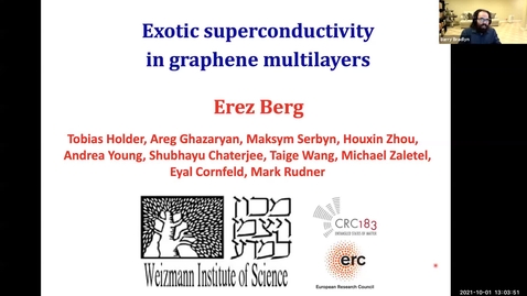 Thumbnail for entry Condensed Matter Seminar - Erez Berg, Weizmann Institute of Science