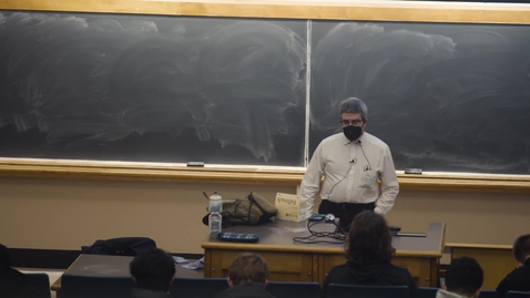 Thumbnail for entry Math 285: Differential Equations: Lecture 22