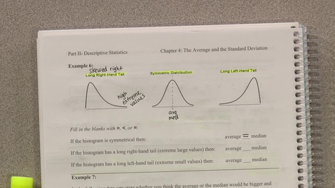 Thumbnail for entry Chapter 4: Average and Standard Deviation