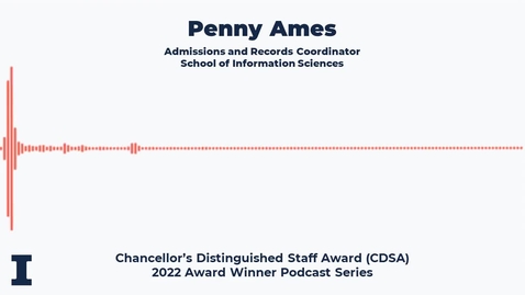 Thumbnail for entry Penny Ames - Chancellor's Distinguished Staff Award (CDSA) Award: 2022 Winner
