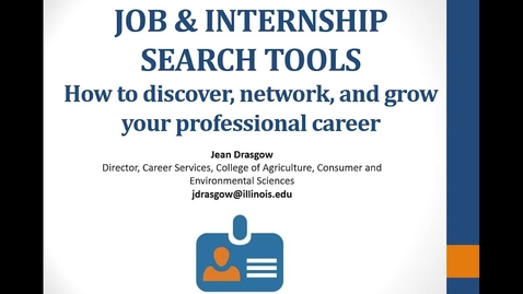 Thumbnail for entry NRES 2016 Career Search Prep.mp4