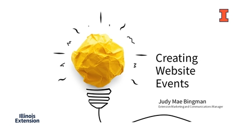 Thumbnail for entry EXT Comms: Creating Website Events