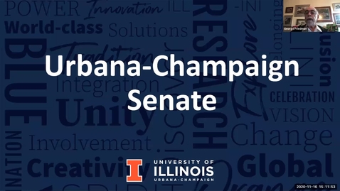Thumbnail for entry Academic Senate Meeting, Nov. 16, 2020