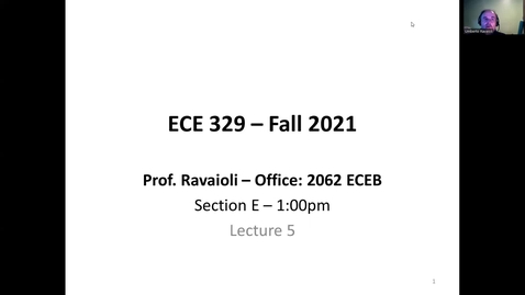 Thumbnail for entry ECE329 Lecture 05 - Fall 2022