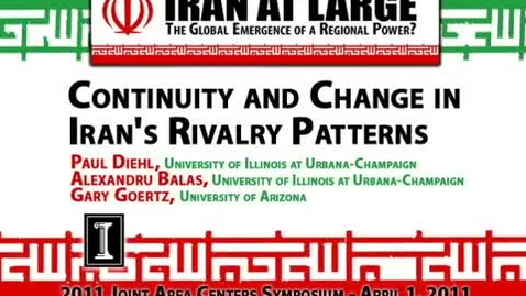 Thumbnail for entry Continuity and Change in Iran's Rivalry Patterns