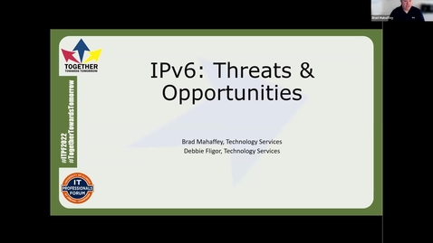 Thumbnail for entry IPv6: Threats and Opportunities