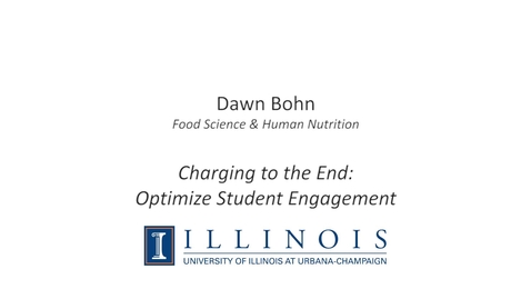 Thumbnail for entry Charging to the End: Optimize Student Engagement
