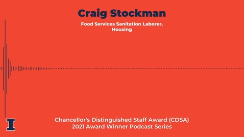 Thumbnail for entry Craig Stockman - Chancellor's Distinguished Staff Award (CDSA): 2021 Winner