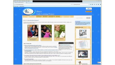 Thumbnail for entry FINDING IEL Resources Related to the Illinois Early Learning &amp; Development Standards (IELDS)