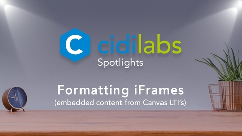 Thumbnail for entry Formatting iFrames