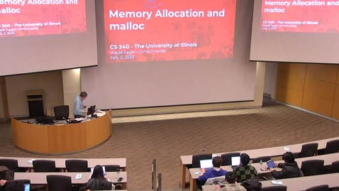 Thumbnail for entry CS 340 - Lecture #6: Memory Allocation and malloc (Spring 2023, Wade Fagen-Ulmschneider)