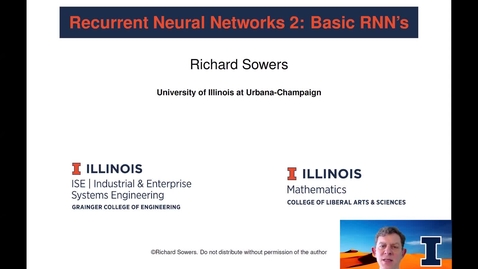 Thumbnail for entry Recurrent Neural Networks 2:  Basic RNN's