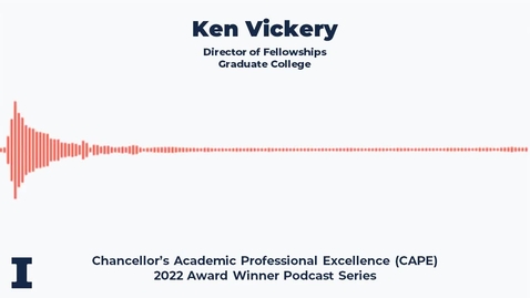 Thumbnail for entry Ken Vickery - Chancellor's Academic Professional Excellence (CAPE) Award: 2022 Winner