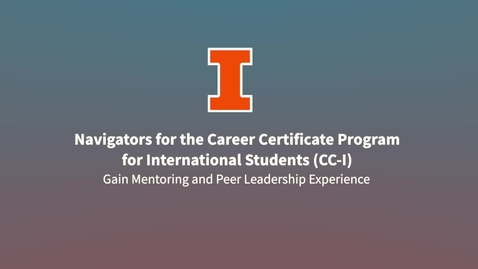 Thumbnail for entry International Student Career Navigator Position Promo Video