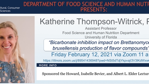 Thumbnail for entry Feb. 12, 2021 FSHN 597 Graduate Seminar- Dr. Katherine Thompson-Witrick